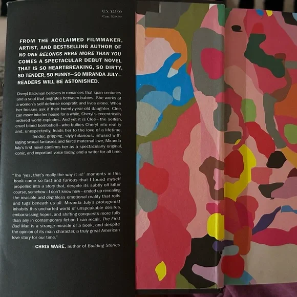 The First Bad Man, novel by artist, writer, director, Miranda July Hard cover - Picture 3 of 4